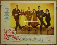 d356 ISN'T IT ROMANTIC vintage movie lobby card #5 '48 Veronica Lake & cast!