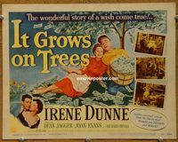 d863 IT GROWS ON TREES vintage movie title lobby card '52 Irene Dunne, Dean Jagger