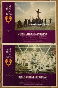 e150 JESUS CHRIST SUPERSTAR 2 vintage movie lobby cards '73 Webber
