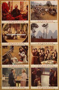 e863 JOY LUCK CLUB 8 vintage movie lobby cards '93 Amy Tan, Wayne Wang