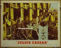 d371 JULIUS CAESAR vintage movie lobby card #7 '53 cool crowd scene!