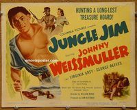 d872 JUNGLE JIM title vintage movie lobby card '48 Johnny Weissmuller