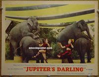d374 JUPITER'S DARLING vintage movie lobby card #7 '55 Champions!