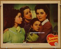 d375 KEEPING COMPANY vintage movie lobby card '40 Ann Rutherford, Weidler