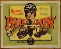 d932 PARK ROW vintage movie title lobby card '52 Sam Fuller, Gene Evans