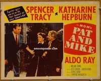 d514 PAT & MIKE vintage movie lobby card #6 '52 Spencer Tracy, Kate Hepburn