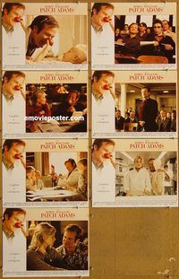 e793 PATCH ADAMS 7 vintage movie lobby cards'98 Robin Williams, Monica Potter