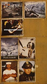 e794 PEARL HARBOR 7 vintage movie lobby cards'01 Ben Affleck, Kate Beckinsale