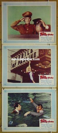 e349 PERILS OF PAULINE 3 vintage movie lobby cards '67 Pat Boone