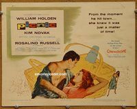 d936 PICNIC vintage movie title lobby card '56 William Holden, Kim Novak