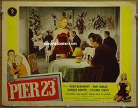 d525 PIER 23 vintage movie lobby card #2 '51 Ann Savage, Hugh Beaumont