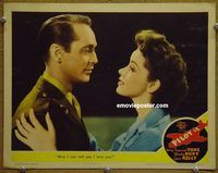 d528 PILOT #5 vintage movie lobby card '42 Franchot Tone romantic close up!