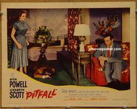 d531 PITFALL vintage movie lobby card #4 '48 Dick Powell, Jane Wyatt