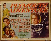 d941 PLYMOUTH ADVENTURE vintage movie title lobby card '52 Spencer Tracy