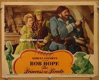 d543 PRINCESS & THE PIRATE vintage movie lobby card '44 Bob Hope, Mayo