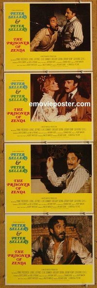 e480 PRISONER OF ZENDA 4 vintage movie lobby cards '79 Peter Sellers