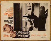 d548 PROMISES PROMISES vintage movie lobby card '63 Jayne Mansfield nude
