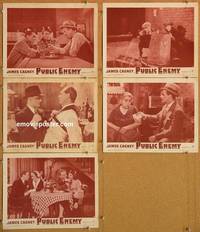 e590 PUBLIC ENEMY 5 vintage movie lobby cards R54 James Cagney, Jean Harlow
