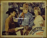 d555 RAINBOW OVER THE RANGE vintage movie lobby card '40 Tex Ritter, western!