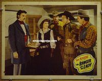d558 RANGER & THE LADY vintage movie lobby card R49 Roy Rogers, Gabby Hayes