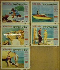 e594 RAW WIND IN EDEN 5 vintage movie lobby cards '58 Esther Williams