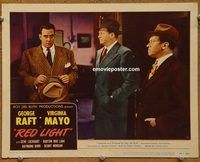 d565 RED LIGHT vintage movie lobby card #2 '49 Raymond Burr, Barton Maclane