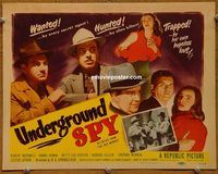 d953 RED MENACE vintage movie title lobby card R50 Red Scare, Underground Spy!