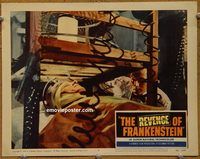 d575 REVENGE OF FRANKENSTEIN vintage movie lobby card #8 '58 Peter Cushing