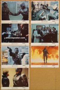 e802 ROBOCOP 7 vintage movie lobby cards '87 Paul Verhoeven, classic sci-fi!