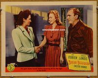 d607 SECRET COMMAND vintage movie lobby card '44 Pat O'Brien, Carole Landis