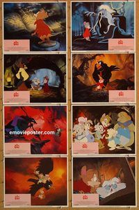 e887 SECRET OF NIMH 8 vintage movie lobby cards '82 Don Bluth cartoon!