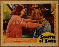 d652 SOUTH OF SUEZ movie vintage movie lobby card '40 Brenda Marshall