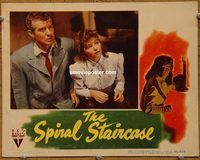 d655 SPIRAL STAIRCASE vintage movie lobby card '46 McGuire, Brent