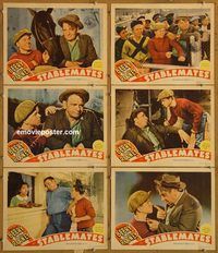 e699 STABLEMATES 6 vintage movie lobby cards '38 Wallace Beery, Mickey Rooney
