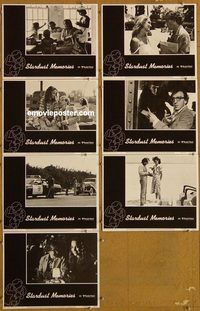 e811 STARDUST MEMORIES 7 vintage movie lobby cards '80 Woody Allen, Rampling