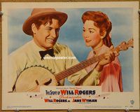 d665 STORY OF WILL ROGERS vintage movie lobby card #1 '52 biography, Wyman