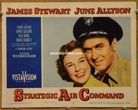 d667 STRATEGIC AIR COMMAND vintage movie lobby card #3 '55 James Stewart