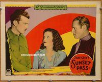 d672 SUNSET PASS vintage movie lobby card '29 Zane Grey, Jack Holt