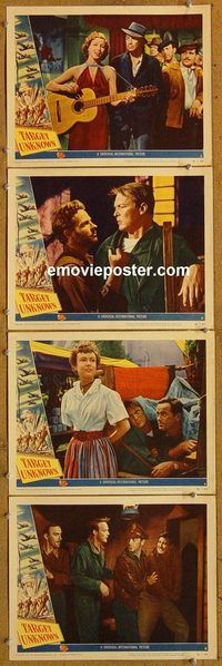 e504 TARGET UNKNOWN 4 vintage movie lobby cards '51 United States Air Force!