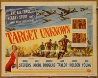e019 TARGET UNKNOWN vintage movie title lobby card '51 United States Air Force!