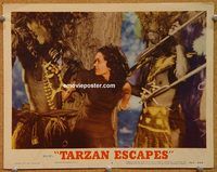 d678 TARZAN ESCAPES vintage movie lobby card #3 R54 Maureen O'Sullivan