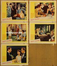 e604 TENDER IS THE NIGHT 5 vintage movie lobby cards '61 Jones,Robards