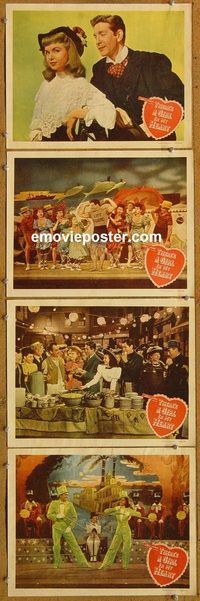 e508 THERE'S A GIRL IN MY HEART 4 vintage movie lobby cards '49 Gloria Jean