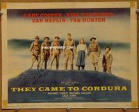 e021 THEY CAME TO CORDURA vintage movie title lobby card '59 Gary Cooper, Hayworth