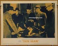 d688 THIN MAN vintage movie lobby card #7 R62 William Powell examines clothes