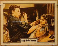 d692 THIS REBEL BREED vintage movie lobby card #8 '60 Rita Moreno attacked!
