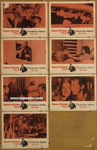 e819 THUNDER ROAD 7 vintage movie lobby cards R62 Robert Mitchum, Gene Barry