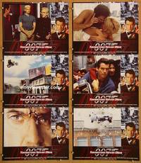 e711 TOMORROW NEVER DIES 6 vintage movie lobby cards '97 Brosnan as Bond