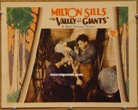 m574 VALLEY OF THE GIANTS movie lobby card '27 Milton Sills