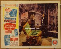 d731 VAMPIRE'S COFFIN/ROBOT VS THE AZTEC MUMMY vintage movie lobby card #7 '57
